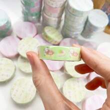 6件装 手册日记装饰胶带 卷簧拉条系列 蝴蝶结丝带 可爱手册胶带 1.2厘米宽/35厘米环/3米长 返校 - 均碼 - 查看 8