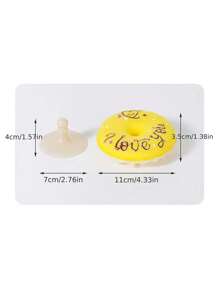 3D Honeycomb Dishwashing Sponge Set - Polyurethane Double-Sided Scouring Pads For Kitchen Cleaning With Suction Cup - 1 Set