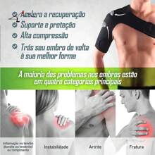 Shoulder Pad Protector Shoulder And Clavicle Support Neoprene Workout Gym Injuries - 黑色 - 查看 4