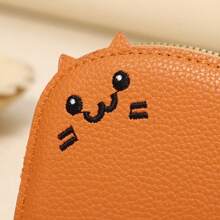 Customized Name Coin Purse, Cat Card Holder For Women, Small And Cute Multi-Card Holder, Advanced Cartoon Coin Purse, Gift For Friends, Children's Day Gift, Christmas Gift, Holiday Gift