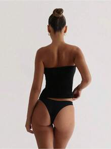 Débardeur de base sans bretelles sexy, mode, unicolore, élastique, coupe slim, top tube pour femmes, à porter en toutes saisons