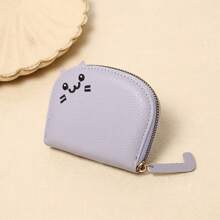 Customized Name Coin Purse, Cat Card Holder For Women, Small And Cute Multi-Card Holder, Advanced Cartoon Coin Purse, Gift For Friends, Children's Day Gift, Christmas Gift, Holiday Gift