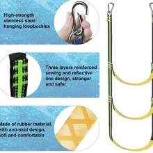 Bootsseil Leiter, tragbare Bootsleiter, faltbare und ausziehbare Angelleiter, geeignet für Yachten, Kajaks, Segelboote, Strandutensilien, Strandaccessoires, Poolschwimmer