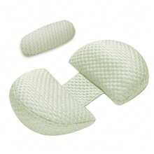 Pregnancy Support Pillow U-Shaped For Full Body & Back Support Small Maternity Pregnancy Pillow For Pregnant Women Body And Back Support Sleep Maternity Pillow Pregnancy Support Pillow Full Body Pillow With Cooling Silky-Soft Bamboo Cover - Mint Green - View 5