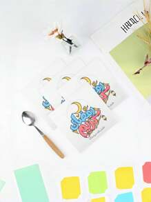 20pcs/40pcs/60pcs 2-Ply Thicker Colored Letter & Moon Pattern Napkins, 33cm X 33cm Unfolded Size, Suitable For Disposable Party Lunch, Parties, Cocktail Napkins, Decorative Paper, Birthday, Wedding Anniversary, Graduation Party Decor