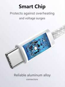 欧盟插头充电器，快速充电器 PD 20W 多功能保护壁式充电器 60W 3.3 英尺/6.6 英尺尼龙 USB C Type-C 充电线兼容 Apple 16Promax/16pro/16/15plus//15pro/15 和 TYPE-C 设备适用于旅行、办公室、宿舍和家庭适配器 Nan 快速充电 - 查看 9