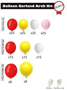 163 个彩虹气球不同尺寸气球花环彩虹气球拱门套件适用于派对装饰、毕业典礼、婚礼、生日派对和周年纪念日