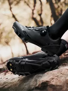 أحذية دراجات جبلية للرجال ، أحذية دراجات دوران للرجال ، أحذية ركوب الحصى متوافقة مع درجات مضادة للانزلاق للدراجات الجبلية ، أحذية دراجات جبلية ، مركبات الطرق الوعرة للرجال ، أحذية دراجات دوران ، أحذية رياضية ركوب الدراجات MTB السباق - الأسود - مشاهدة 1