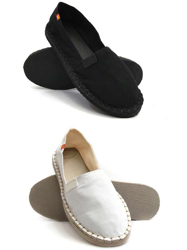 Kit 2 Alpargatas Espadrille Sapatilha Feminina e Masculina Branco e Preto Promoção