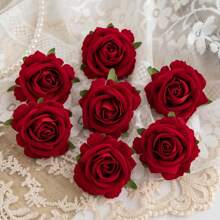 2/5/10 Piezas de Flores Artificiales Rosas de Seda, Plantas Falsas para Primavera Otoño, Decoración para Bodas, Día de la Madre, San Valentín, Jarrones para el Hogar, Comedor, Dormitorio, Fiestas, Cumpleaños, Decoración de Jardín