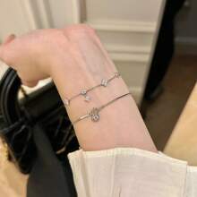 1 pièce Bracelet serpent à bulles unique en acier inoxydable pour femmes, design de marque haut de gamme à la mode, polyvalent, à porter au quotidien, empilable, cadeau pour les fêtes