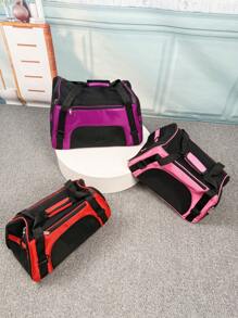 宠物包，便携式手提包，适用于小型犬猫，透气太空舱设计，斜挎单肩包