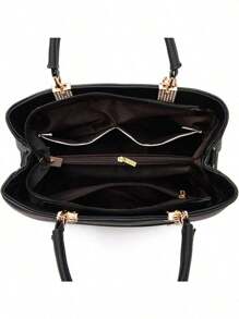 Dreubea Womens Handbag Tote Shoulder Purse Leather Crossbody Bag Bolsos Para Mujer - 酒紅色 - 查看 5