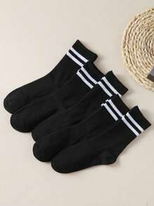 20 pares de calcetines casuales, simples, versátiles, transpirables y absorbentes del sudor de longitud media-pantorrilla unisex, calcetines de pareja