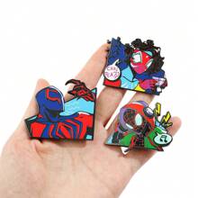 Disney 1/5 Pcs Creative Cartoon Brooch Set Personalized Fashionable Spider Man Enamel Pin Backpack Clothing Jewelry Metal Badge Accessories A Gifts For Friends