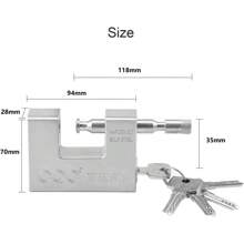 Youyijia 94mm Container Padlock Heavy Duty Warehouse Container Lock Picking Set Lock Padlock For Garages Containers Lockers Gates Warehouses - Variant1 - View 2