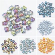 30pcs/Pack Mix Color Crystal Rabbit Pendant, Cute Rabbit Head Pattern Glass Beads Charms For DIY Jewelry Making, Necklace, Earrings, Bracelets