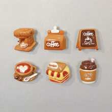 6/12 Stücke Mini Kaffee Kühlschrankmagnet, Cappuccino Kühlschrankaufkleber, Deko für Küche, Wohnzimmer, Tafelwand