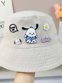Sanrio 1 pièce Chapeau de soleil d'été Sanrio, chapeau de seau à large bord adorable avec Pompompurin et My Melody