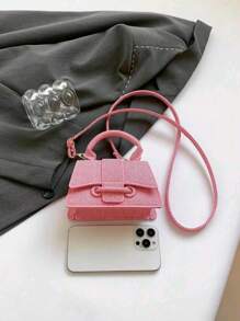 This Year's Popular Super Texture Bag Foreign Mini Small Square Bag, New Solid Color Versatile Handbag, Women's Bag