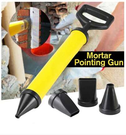 Mortar Pointing Grouting Gun Sprayer Applicator Tool For Cement Lime 4 Nozzles, For Lime Cement Construction Tools