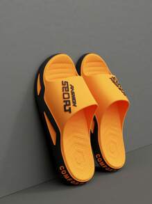 Men's Spring To Summer Fashion Slippers, Casual Open Toe Wear-Resistant Sandals, Suitable For Indoor, Outdoor, Beach, Shower, Walking, Bathroom, Household, Unisex, Shower Shoes - Multicolor - View 45