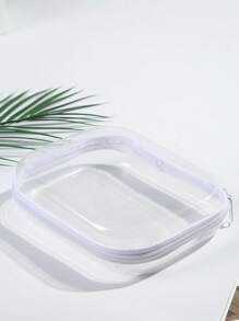 1pc/3pcs/6pcs Transparent PVC Cosmetic Bag, Waterproof Stationery Pouch, For Cosmetics Storage, Gift Packaging, Travel Supplies, And Collecting Collectibles