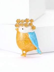 时尚珐琅鸟胸针 女士动物胸针 礼服套装别针配饰 派对宴会礼物 - Bird - 查看 6