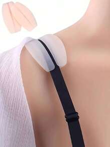 4 piezas Almohadillas de silicona para sostenes - 2 piezas Hombreras antideslizantes, Almohadillas para tirantes de sostén invisibles y antideslizantes cómodas, Accesorios invisibles para sostén, Evitar que los tirantes se resbalen 2/1 pieza Enfriamiento de verano, Playa, Viaje - Multicolor - Ver 3