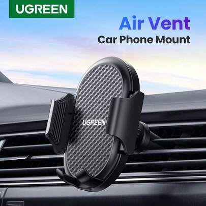  UGREEN 通风口车载手机支架 360º 旋转手机支架 4.7-7.2 英寸手机支架 兼容 iPhone 小米 OPPO
