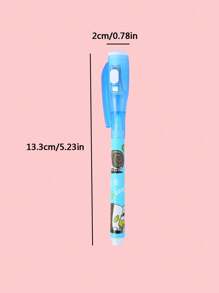 5pcs Magical Invisible Highlighters, Creative Invisible Light Pens With Built-In Lights That Appear After Illumination; Write Our Secrets