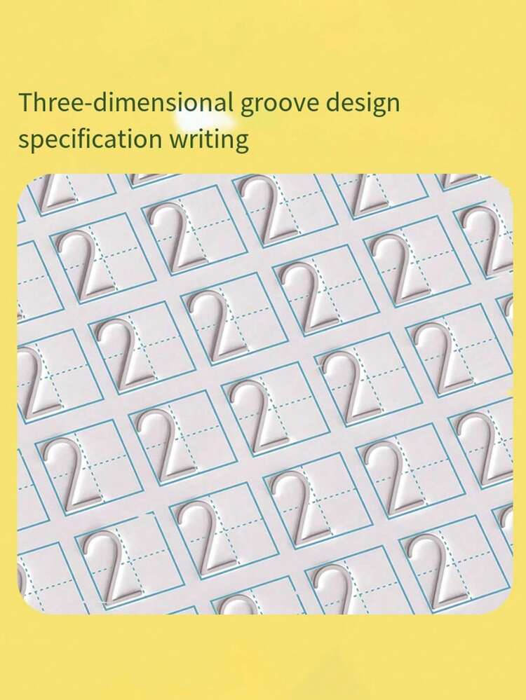 Cuaderno de práctica mágica Sank, (4 libros + 10 recargas + 1 bolígrafo + 1 agarre) Libro de trazado de números para preescolares con bolígrafo, set de cuaderno de caligrafía mágica, herramienta de escritura reutilizable y práctica para una letra de mano sencilla - Multicolor - Añade 5