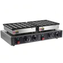 Maquina Electrica Industrial Comercial Doble Mini Hotcakes - Negro - Ver 2
