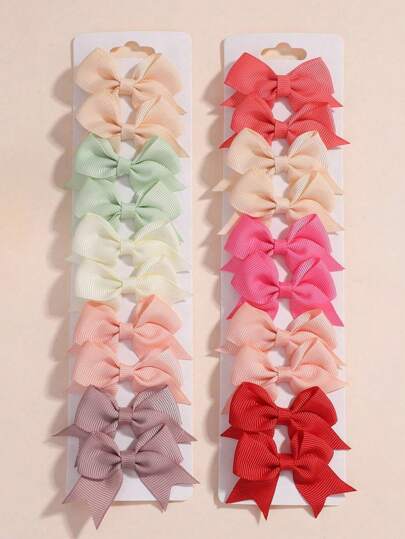 20 件女士彩色丝带蝴蝶结发夹，优雅公主缎面发夹，甜美女孩 Y2K 仙女发饰，适合日常使用，10 种颜色爪夹发夹发夹，学校用品，大学，女士冬季服装，蝴蝶结，可爱