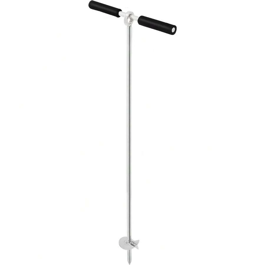 Sand Anchor, 18" Or 36" Length Auger To The Beach And Sandbar, 316 Stainless Steel Screw Anchor With Removable Handle, Bungee Line & Carry Bag, For Jet Ski PWC Pontoon Kayak - 36 Inches - View 1