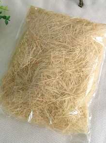 30g Natural Grass Silk Gift Box Red Wine Cosmetics Packaging Decoration Filler Festival Gift Box Filler - Yellow - View 3