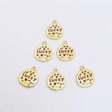 10pcs Assorted Colorful Enameled Alloy Lucky Pendant Charms, Suitable For DIY Jewelry Making - Perfect For Necklaces, Bracelets, Earrings, Keychains - Great For Valentine's Day, New Year, Christmas Gifts And Handcraft, Jewelry Decoration