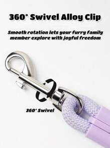 BANOOHAWK Correa para perro de color dopamina, cuerda redonda de nailon colorida a prueba de explosiones para pasear perros al aire libre