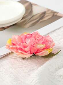 1pc Bohemian Artificial Flower Hair Clip, Suitable For Beach, Resort, And Photo Shooting