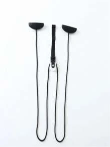 Adjustable Shoulder, Arm And Back Exercise Rope With Pulley System, Length 2m-2.5m, Portable Fitness Equipment For Post-Operative Rehabilitation, PVC And Nylon Material, Black