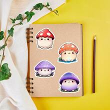 50PCS Kawaii Mushroom Stickers Vinyl Aesthetics Stickers Scrapbooking, Diary, Bumper, Skateboard, Water Bottle, Cartoon, Hard Hat, Car Stickers And Decals