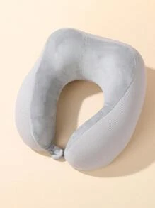 Cuscino da viaggio portatile per il collo, poggiatesta a forma di U per aereo, pisolino, supporto per il collo, rimovibile e lavabile
