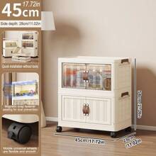 5/4/3/2/1 Layer Storage Cabinet, Home Folding Wardrobe, Clothes Organizer, Snack Cabinet, Baby/Kids Storage, No Assembly Required - Multicolor - View 27