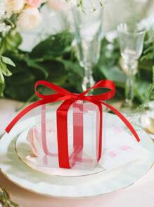 50/20/10件透明礼品盒，PVC塑料透明方形盒，适用于蜡烛包装、派对用品、婚礼装饰和礼品包装 - 可重复使用、多用途容器、复活节、母亲节、派对礼品盒、小型企业用品、包装盒、婚礼装饰、婚礼、礼品盒