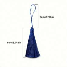 10 件/包 15 厘米光滑流苏挂绳、书签、礼品盒、扇子装饰、钥匙链、DIY 珠宝耳环发饰材料、家居装饰配件 - 彩色 - 查看 2