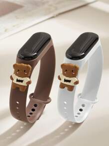 2pcs Children M3 Cute Teddy Bear LED Touch Screen Watch, Convenient For Outdoor, Versatile Casual Fashion Sporty Electronic Watch Set - Multicolor - View 13