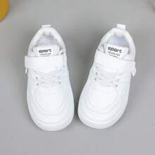 Kids' White Sneakers, New Spring/Autumn Boys/Girls Casual Soft Sole Wear-Resistant Athletic Shoes