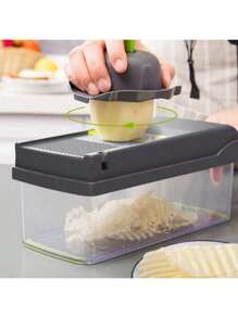 Multifunctional Vegetable Cutter Hand Pressed Vegetable Crusher Fruit Divider Onion Mushroom Cutter Potato Shreds Slices And Graters Multifunctional Vegetable Cutter Hand Pressed Vegetable Crusher Fruit Divider Onion Mushroom Cutter Potato Shreds Slices And Graters Potato Cutter Home Kitchen Multifunctional Vegetable Cutter Cucumber Potato Cutter Kitchen Gadget Manual Lemon Juicer Plastic Multifunctional Orange Juicer Manual Juicer With Scale Measuring Cup Fruit Squeezer Simple Orange And Lemon Juicer Cup - Lake Blue - View 4