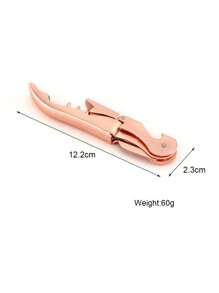 Rose Gold Plated Stainless Steel Corkscrew Wine Opener
