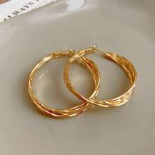 2025 New Round Twist Earrings, Irregular Gold Earrings, Best Gift Choice